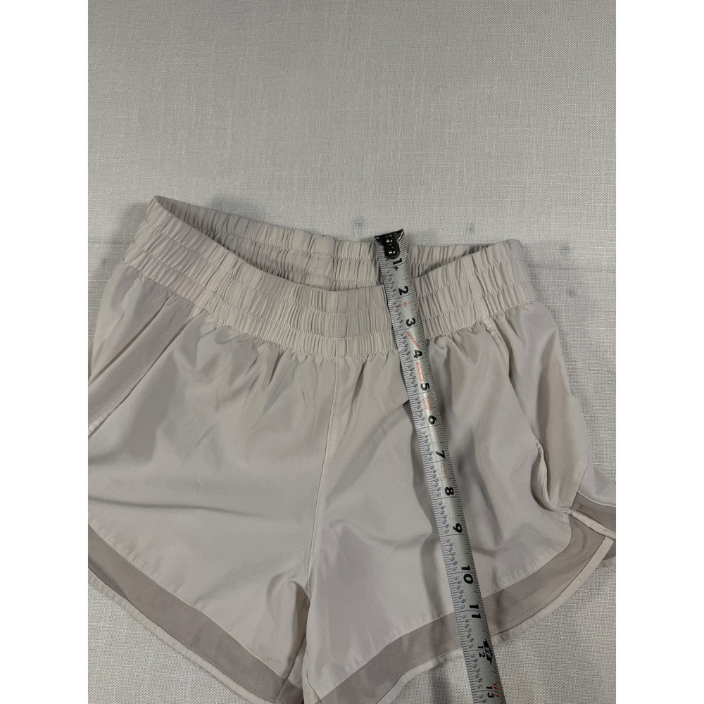 Athleta Mesh Racer Run 4" Short Tan Beige Active Running Shorts XS - Picture 9 of 10